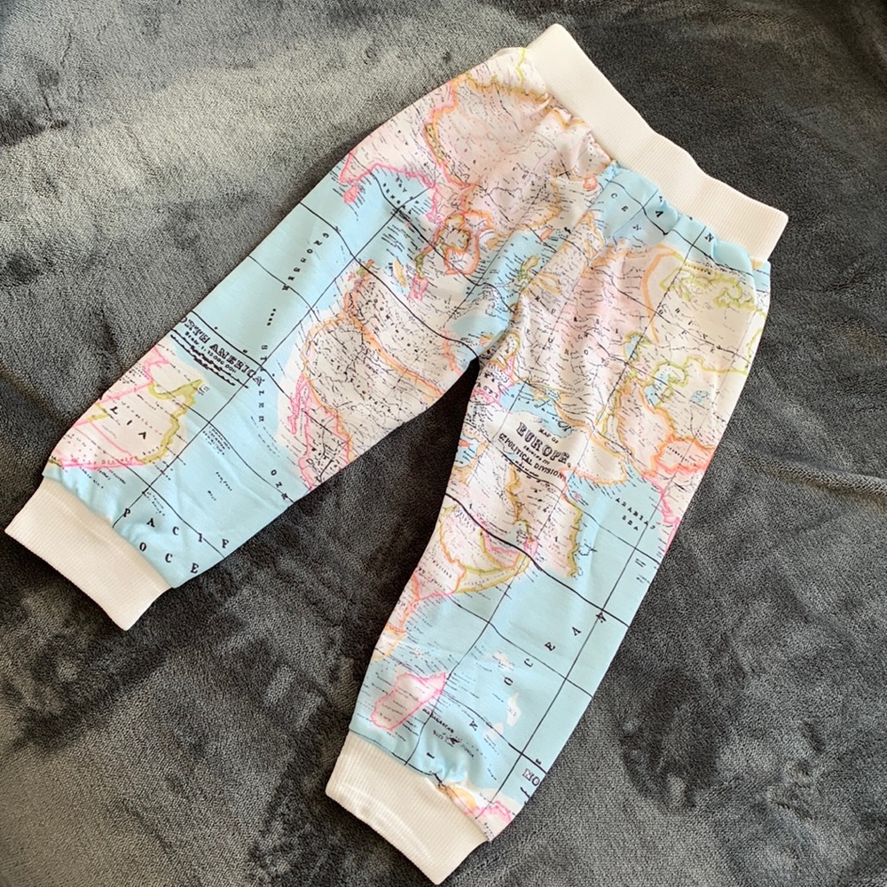 World map pants